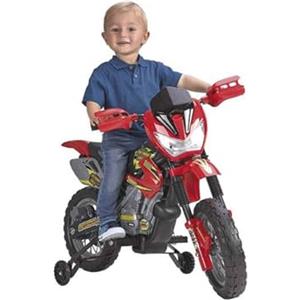 Famosa Feber Moto Cross 400F, moto elettrica, un posto, 6V, con batteria e caricbatteria, per bambini e bambine dai 3 anni, Famosa 800011250