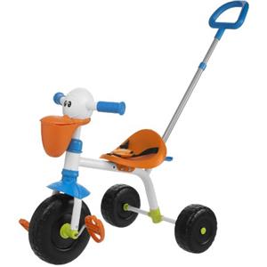 Chicco Triciclo Bambini Pellicano, Triciclo Bimba e Bimbo con Maniglione ad Altezza Regolabile, Cinture di Sicurezza e Doppio Cestello Portaoggetti, Max 20 kg, Giochi per Bambini 18 Mesi, 5 Anni