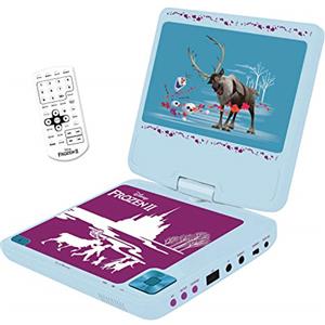 Lexibook, Frozen, Lettore DVD portatile, schermo rotante da 7