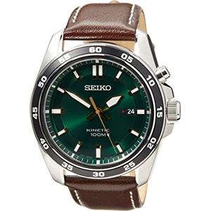 Seiko Orologio Analogico Automatico Uomo con Cinturino in Pelle SKA791P1