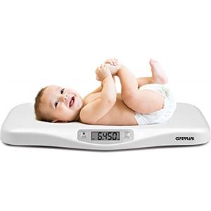 G3 Ferrari G30021 Crescobene Bilancia Pesa Bimbi, 5 gr/ 20 Kg, Display LCD, Funzione di blocco pesata, Bianco