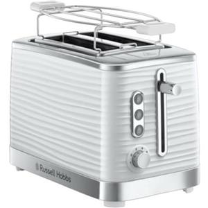 Russell Hobbs Tostapane e Scaldapanini Inspire, 2 Fette, Riscalda e Scongela, 1050 W, Bianco, 24370-56