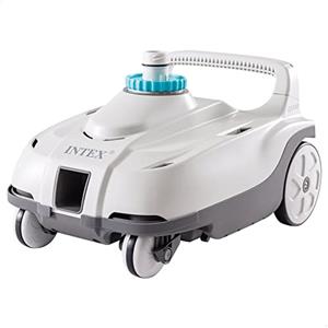 Intex 28006EX - Robot Pulitore Automatico ZX100 per Piscine Fuori Terra, per Pompe Filtro Flusso 6056-13248 L/h, Plastica, Bianco