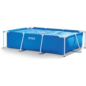 Intex 28272NP - Piscina Fuori Terra Rectangular Frame Rettangolare, 3834 L, Acciaio e PVC, Blu, 300x200x75 cm