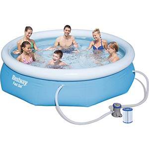 Bestway 57109 Piscina Fast Set, 305 X 76 Cm, Azzurro Bianco