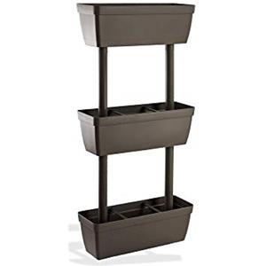 Art Plast Vaso VASI FIORIERE FIORIERE da Giardino ORTO Verticale Tortora Kit 1PZ 50x17x100H