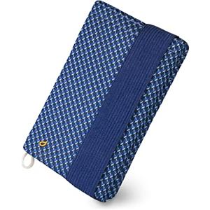 GUGGIARI® Portafoglio Uomo Slim, Morbido e Flessibile, dotato di un Sistema di Protezione RFID - Portafoglio Uomo Piccolo, Contanti e Chiavi (Blue)