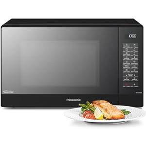 Panasonic NN-GT46KBSUG Forno a Microonde e Grill con Piatto Rotante, 31 Litri, Acciaio Inox, 1000 W, Grill 1100 W, 24 Programmi Automatici, Griglia Metallica, Display LCD, Menù Junior, Nero