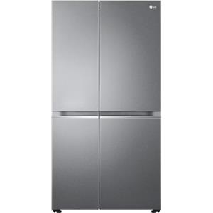 LG GSBV70DSTM Frigorifero Americano Side-by-Side, Total No Frost, 655L, Tecnologia Door & Linear Cooling, Compressore Smart Inverter, Display interno, Maniglie Integrate, Smart Diagnosis, Grafite