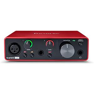 Focusrite Scarlett Solo (terza generazione), interfaccia audio USB - Per chitarristi, cantanti e produttori, suono in qualità studio e software necessario per registrare e creare brani