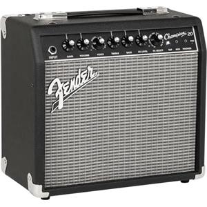 Fender Champion 20, Combo Guitar Amp, 20W, Ideal Choice For First Practice Amp, Suitable for Electric Guitar, Black/Silver
