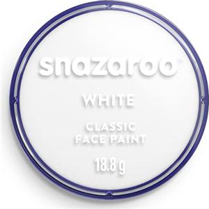 Snazaroo - Pittura Per Viso e Corpo, Trucchi da Viso per Travestimenti, per Bambini e Adulti, 18ML, Colore Bianco