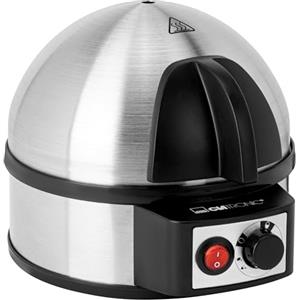 Clatronic Cuociuova elettrico Clatronic per un massimo di 7 uova | cuociuova in acciaio inox con impostazione della durezza | interruttore acceso/spento illuminato | 400 watt | acciaio inox | EK 3321