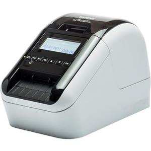 Brother QL820NWB Stampante per Etichette con Rete Cablata, Wi-Fi, Bluetooth, Compatibilità Airprint e MFi, Stampa a Due Colori Rosso e Nero