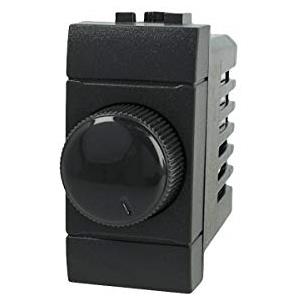 A2ZWORLD Regolatore Dimmer A Manopola 220V, Compatibile Con Bticino Living Light (Nero)