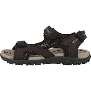 Geox Uomo Sandal Strada D, Sandali Uomo, Marrone Beige Brown Sand, 42 EU