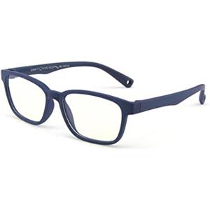 FOURCHEN Occhiali anti blu per bambini Occhiali per computer, occhiali anti raggi UV Occhiali per computer Occhiali per videogiochi per bambini (Silicone deep blue)