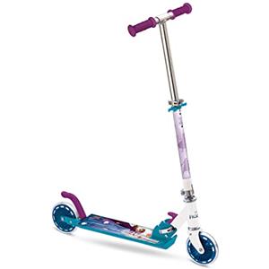 Mondo Toys - Monopattino in alluminio per bambino bambina Disney Frozen II - manubrio regolabile - 2 ruote - 28221