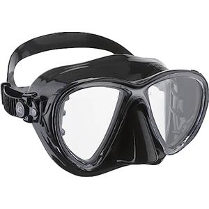 Cressi Big Eyes Evolution Silicone High Quality, Maschera Subacquea di Alta qualità Unisex - Adulto, Nero/Nero, Taglia Unica