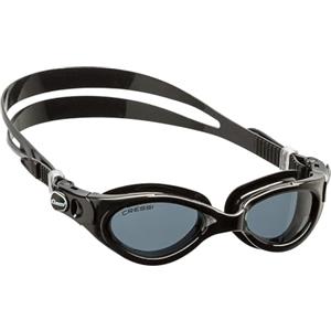 Cressi Flash Lady Goggles, occhialini da nuoto, lenti nere/fumé, da donna, taglia unica