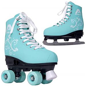 Apollo Superskate 2 in 1, multiskate, pattini a rotelle e pattini per donne e bambini, regolabile su 4 misure (da 31 a 42)