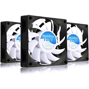 AABCOOLING Super Silent Fan 7 - Una Silenziosa e Molto Efficiente 70mm Ventola per Case PC, Ventilatore per Stampante 3D, 12V Raffreddamento PC, 7cm, Ventola Computer - 3 Pezzi 17,3 Db(A)