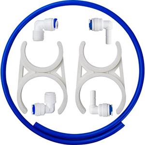 iSpring ACL1 Kit Aggiuntivo Filtro per Sistemi a Osmosi Inversa Standard, Clip di Connessione e Tubi per Aggiungere uno Stadio Filtrante, 1/4