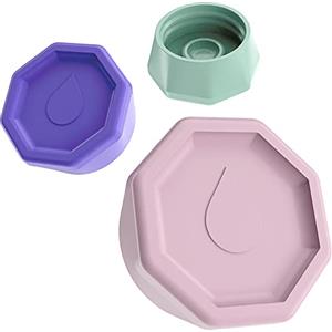 Sodaquip Coperchio per Bottiglia in Vetro Sodastream Crystal | 3 coperchi Moderni per Bottiglie Sodastream Crystal | Tappo/Coperchio per Bottiglie di Vetro Sodastream (3 x Pastello)