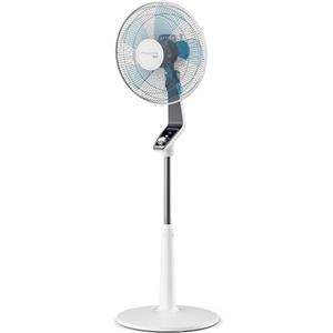 Rowenta Silence Extreme, Ventilatore a Piantana con 4 Velocità e Turbo Boost, Ventilatore Silenzioso, Oscillazione Automatica, Bianco, Vu5640