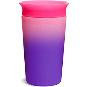 Munchkin Miracle 360 Colour Changing Toddler Cup, Tazza per bambini che cambia colore, Senza BPA, Tazza per bambini non perde, Tazze per bambini a prova di perdite, 12m+,266ml, Rosa