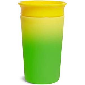 Munchkin Miracle 360 Tazza per bambini che cambia colore, Tazza per bambini e bebe senza BPA, Non perde, 12+ mesi, 9oz/266ml, Giallo