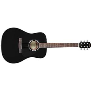 Fender CD-60 Dreadnought V3 Chitarra Acustica, Tastiera in Noce, Nero, Suono Ricco e Potente, Ideale per Principianti e Intermedi, Include Lezioni Gratuite su Fender Play