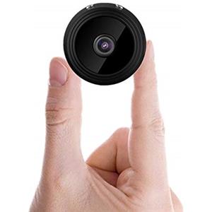 Sansnail Mini Telecamera Spia Nascosta, Full HD 1080P Portatile Micro Spy Cam Sorveglianza con Visione Notturna,Sensore di Movimento,Vista Remota (Rotonda)