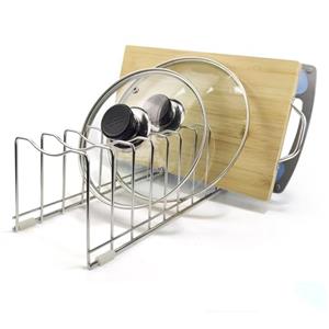 Forlivese FLSEPAMB Porta Coperchi Pentole Salvaspazio, 9 Scanalature Organizer Padell