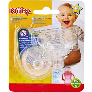 Nuby Tettarelle Silicone Salvagoccia NonDrip 4a12m Biberon collo largo