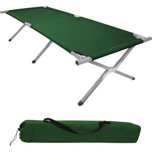 BB Sport Brandina Campeggio Letto Pieghevole 190 x 64 x 41 cm Stabile 180 kg Militare Viaggio Portatile Resistente Tubolare Acciaio 600D Tessuto Oxford Borsa da Trasporto Letto, Colore:verde