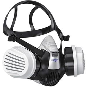 Dräger X-plore 3300 Maschera respiratoria riutilizzabile per verniciatura e pittura con filtro A2 P3, semimaschera protettiva contro gas, vapori, polveri sottili, particolati, Taglia M