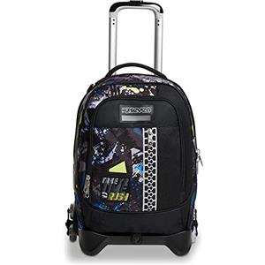 Seven Trolley Scuola Seven Jack 3 Ruote - Rushover Boy Bambino, Ragazzo - Zaino Sganciabile - Doppio Uso