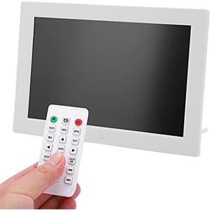 Bewinner Cornice Elettronica Intelligente da 12 Pollici, Cornice per Foto Digitale HD 1280X800 Supporto per Risoluzione MP3/MP4/pulsante di Riproduzione Immagine/Telecomando a Infrarossi