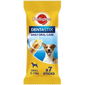 Pedigree Dentastix Snack per Igiene Orale - 7 Pezzi per Cani Small (5-10 kg) con Tripla Azione