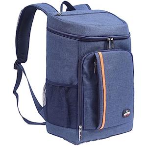 LCKARY Zaino Termico, Borsa Termica Per il Pranzo Capacità 22 litri,Adatto per lo shopping di feste di viaggio in campeggio con barbecue da picnic all'aperto(blu)