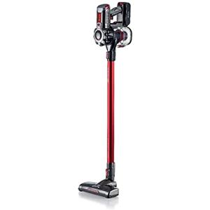 Ariete 2757 22v Lithium - Scopa Elettrica Senza Fili - 3 livelli di Filtrazione - Batteria Li-Ion 2200 mAH - Kit accessori incluso - Rosso