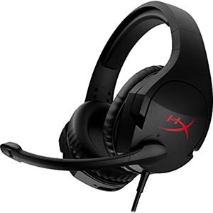 HyperX Cloud Stinger, Cuffie da Gaming, Connessione Cablata a 3,5 mm, Audio Immersivo, Telaio in Acciaio, Cuscinetti in Memory Foam Rivestiti in Similpelle, Adatto per PC e Console, Nero/Rosso