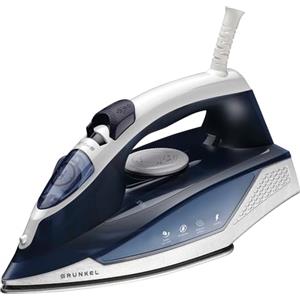 Grunkel - Ferro da stiro a vapore da 2200 W con suola antiscivolo antiaderente - PL-22NS - 3 modalità di utilizzo, funzione antigoccia e antigoccia e controllo del flusso di vapore - 2200 W
