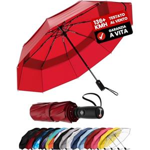 Repel Umbrella Windproof Travel Umbrellas for Rain - Easy Auto Open Close, Durable & Compact Umbrella, Strong Fiberglass Frame, Waterproof Canopy - Backpack, Purse, Portable Umbrella for Travel