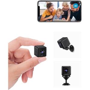 aobo Telecamera Nascosta 4K HD Mini Telecamera Wifi Interno Videocamera Sorveglianza Senza Fili Microcamere Spia Batteria Lunga Durata Spy Cam Per Bambini/Casa/Auto