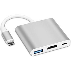 COVVY Adattatore USB-C a HDMI USB C convertitore porta di ricarica adattatore USB C Hub compatibile con Chromebook/Samsung Galaxy S8/S9, MacBook Air, iPad Pro 2020, Dell XPS 13/15 e altri