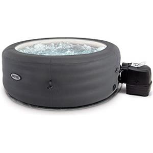 Intex 28482EX - Vasca Idromassaggio Gonfiabile Simple Spa, 4 posti, Grigio, ⌀ 196x66 cm