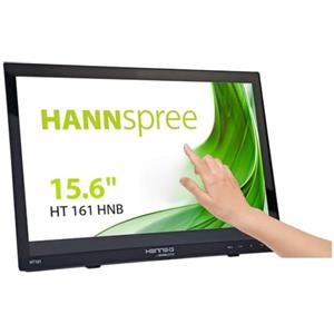 HANNspree HT161HNB Monitor Touchscreen HDMI con Schermo Multi-Touch da 15,6 pollici, Nero