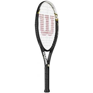 Wilson Hyper Hammer 5.3 - Racchetta da tennis, per principianti e giocatori intermedi, impugnatura L2, nero/bianco/verde, WRT58610U2